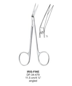Iris Fine Operating Scissors, Angled, 11.5Cm (SS-34-479)
