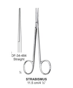 Strabismus Fine Operating Scissors, Str, 11.5Cm  (SS-34-484)