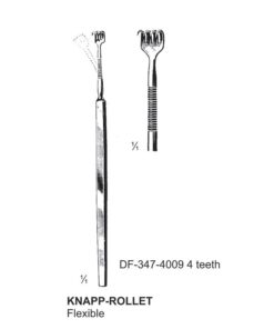 Knapp-Rollet Retractors, 4 Teeth, Flexible (SS-347-4009)