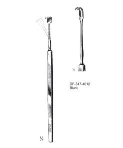 Axenfeld Hooks For Extirpation Of The Lachrymal Gland, Blunt, 2 Prong (SS-347-4012)