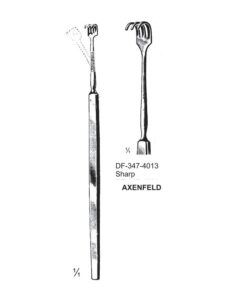 Axenfeld Hooks For Extirpation Of The Lachrymal Gland, Sharp, 3 Prong (SS-347-4013)