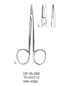 Wire Cutting Scissors, Saw Edge, Str, 10Cm (SS-35-488)