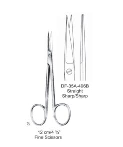 Fine Operating Scissors, Str, Sh-Sh, 12Cm (SS-35A-496B)