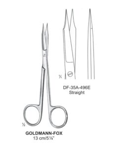 Goldman-Fox Fine Operating Scissors, Str,13Cm  (SS-35A-496E)