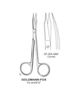 Goldman-Fox Fine Operating Scissors, Cvd,13Cm  (SS-35A-496F)