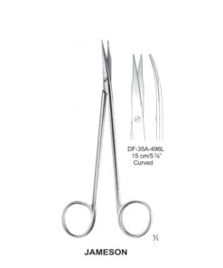 Jameson Fine Operating Scissors, Cvd, One Toothed Blade, 15Cm  (SS-35A-496L)