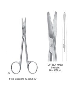 Fine Operating Scissors, Str, Bl-Bl, 13Cm  (SS-35A-496O)