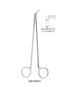 Diethrich Coronary Scissors, 90°,17.5 Cm  (SS-36B-511D)