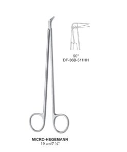 Micro-Hegemann Vascular Scissors 90°, 19Cm  (SS-36B-511Hh)