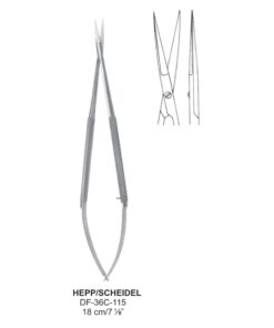 Hepp/Scheidel Micro Scissors, Str, 18Cm  (SS-36C-115)
