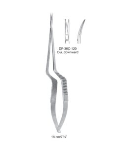 Micro Scissors, Curved Downward, 18Cm (SS-36C-120)