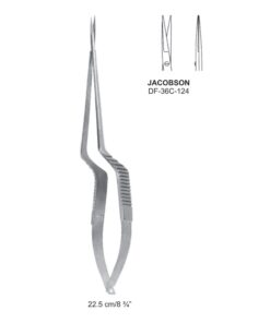 Jacobson Micro Scissors, Str, 22.5Cm  (SS-36C-124)