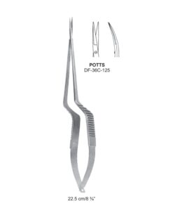 Potts Micro Scissors, Cvd, 22.5Cm  (SS-36C-125)