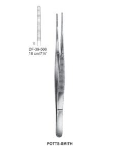 Potts-Smith Dressing Forceps, Str, Serrated, 18Cm (SS-39-566)