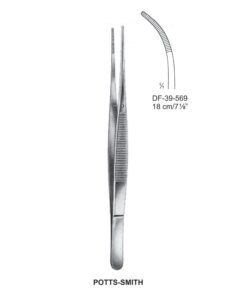 Potts-Smith Dressing Forceps, Cvd, Serrated, 18Cm (SS-39-569)