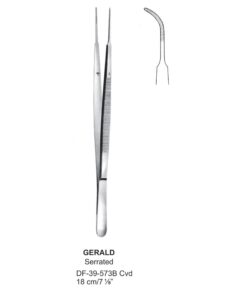 Gerald Dressing Forceps, Cvd, Serrated, 18Cm (SS-39-573B)