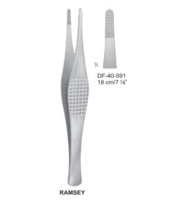 Ramsay Dressing Forceps, Str, Serrated, 18Cm  (SS-40-591)