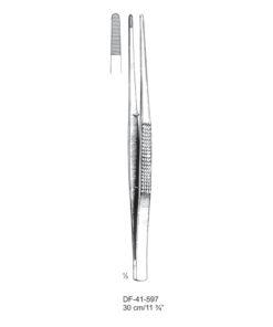Dressing Forceps, Str, Serrated, 30Cm  (SS-41-597)