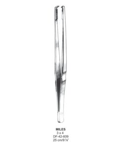 Miles Tissue Forceps, 3:4 Teeth, 25Cm  (SS-42-609)