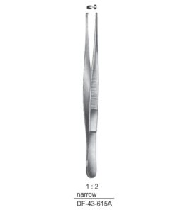 Standard Tissue Forceps, Str, 1:2 Teeth, Narrow, 11.5Cm (SS-43-615A)