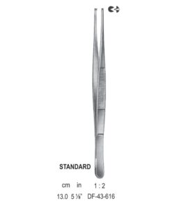 Standard Tissue Forceps, Str, 1:2 Teeth, 13Cm (SS-43-616)