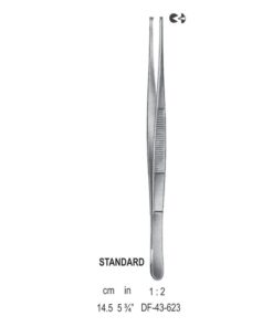 Standard Tissue Forceps, Str, 1:2 Teeth, 14.5Cm (SS-43-623)