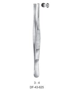 Standard Tissue Forceps, Str, 3:4 Teeth, 14.5Cm (SS-43-625)