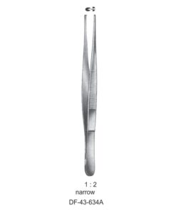 Standard Tissue Forceps, Str, 1:2 Teeth, Narrow, 16Cm (SS-43-634A)