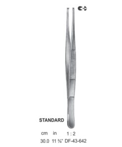 Standard Tissue Forceps, Str, 1:2 Teeth, 30Cm (SS-43-642)