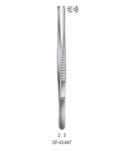 Mod.Usa Tissue Forceps, Str, 2:3 Teeth, 13Cm  (SS-43-647)
