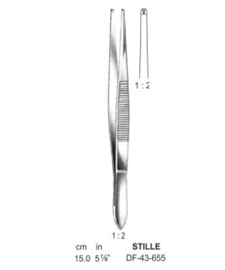 Stille Tissue Forceps, Str, 1:2 Teeth, 15Cm  (SS-43-655)