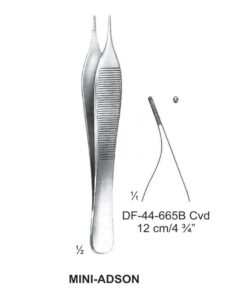 Mini-Adson Tissue Forceps, Cvd, 1:2 Teeth, 12Cm (SS-44-665B)