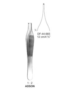 Adson Tissue Forceps, Str, 1:2 Teeth, 12Cm (SS-44-665)