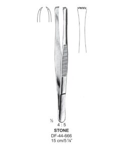 Stone Tissue Forceps, Str, 4:5 Teeth, 15Cm  (SS-44-666)