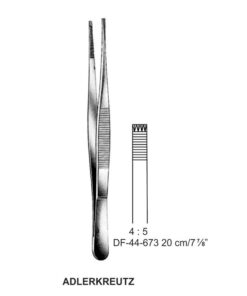 Adlerkreutz Tissue Forceps, Str, 4:5 Teeth, 20Cm  (SS-44-673)