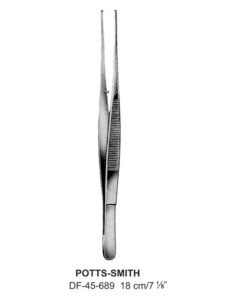 Potts-Smith Tissue Forceps, Str, 1:2 Teeth, 18Cm  (SS-45-689)