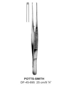 Potts-Smith Tissue Forceps, Str, 1:2 Teeth, 25Cm  (SS-45-695)