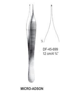 Micro-Adson Tissue Forceps, Str, 1:2 Teeth, 12Cm (SS-45-699)