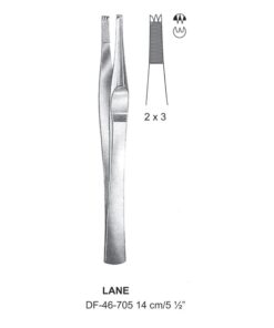 Lane Tissue Forceps, Str, 2:3 Teeth, 14Cm  (SS-46-705)