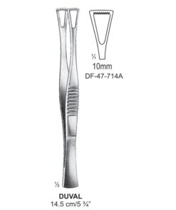 Duval Grasping Forceps, 10Mm, 14.5Cm  (SS-47-714A)