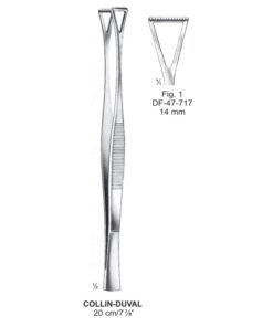 Collin-Duval Grasping Forceps, Fig.1, 14Mm, 20Cm (SS-47-717)