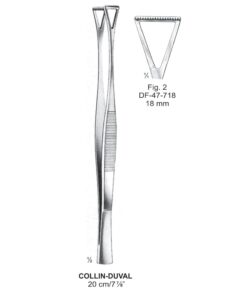 Collin-Duval Grasping Forceps, Fig.2, 18Mm, 20Cm (SS-47-718)