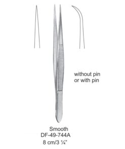 Fine Pattern Forceps, Str, Smooth, 8Cm (SS-49-744A)
