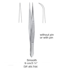 Fine Pattern Forceps, Str, Smooth, 9Cm (SS-49-744)