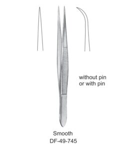 Fine Pattern Forceps, Cvd, Smooth, 9Cm (SS-49-745)