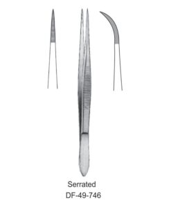 Fine Pattern Forceps, Str, Serrated, 9Cm (SS-49-746)