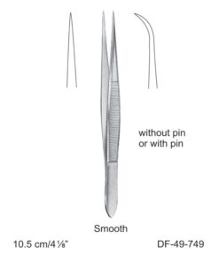 Fine Pattern Forceps, Cvd, Smooth, 10.5Cm (SS-49-749)