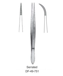 Fine Pattern Forceps, Cvd, Serrated, 10.5Cm (SS-49-751)