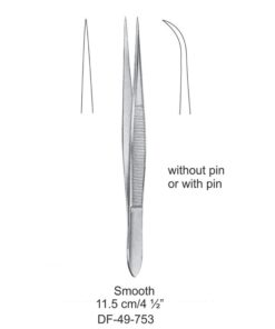 Fine Pattern Forceps, Cvd, Smooth, 11.5Cm (SS-49-753)