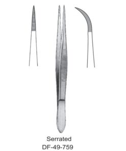 Fine Pattern Forceps, Cvd, Serrated, 12.5Cm (SS-49-759)